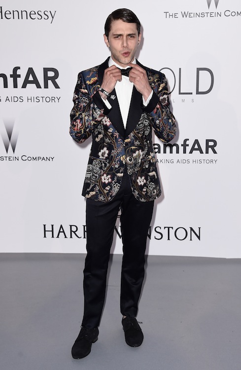 Louis Vuitton - Jury Member Xavier Dolan wearing Louis Vuitton to the  Vanity Fair dinner during the 2015 Cannes Film Festival
