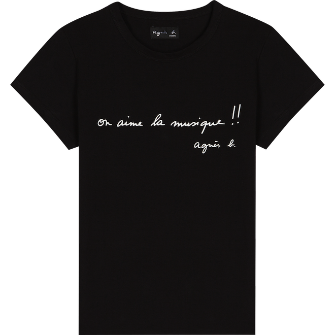 T-shirt agnès b. noir en coton 50€
