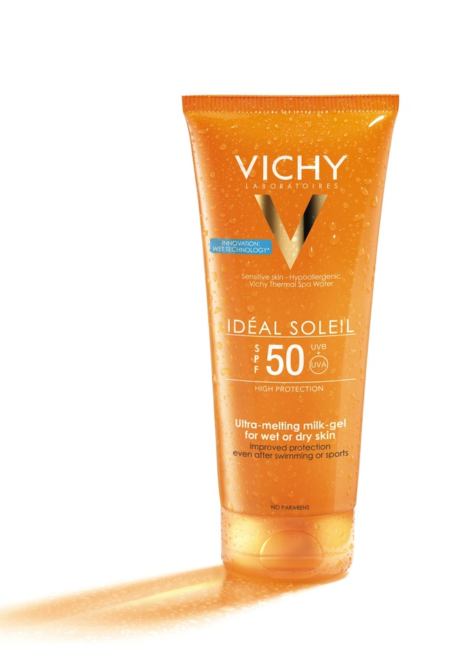 Vichy IDEAL SOLEIL- Gel de Lait ultra-Fondant SPF 50 wet technology- 19,50 €