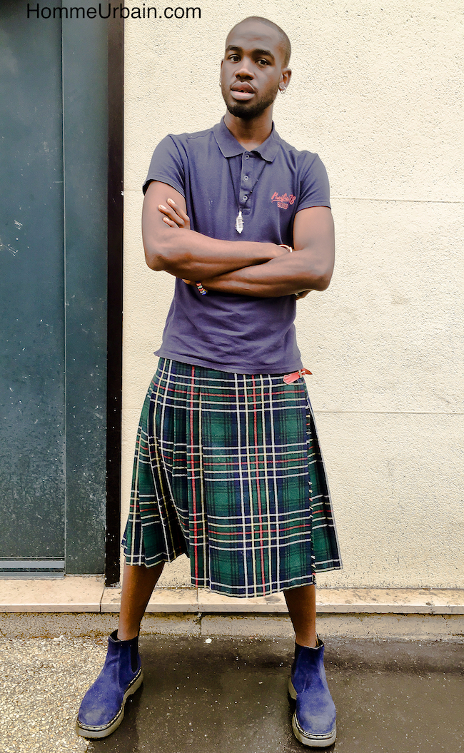 Look du jour James en kilt vert