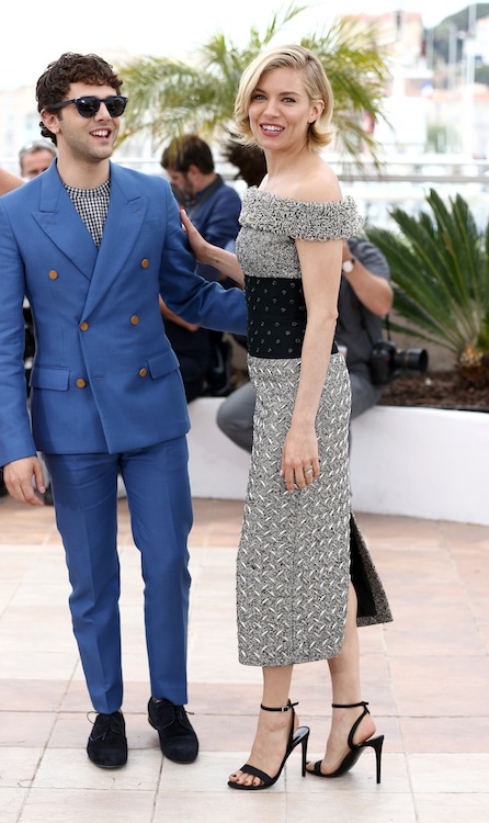 CANNES, FRANCE - MAY 13:  Jury member Xavier Dolan and Sienna Miller attend the Jury photocall during the 68th annual Cannes Film Festival on May 13, 2015 in Cannes, France.  (Photo by Andreas Rentz/Getty Images)