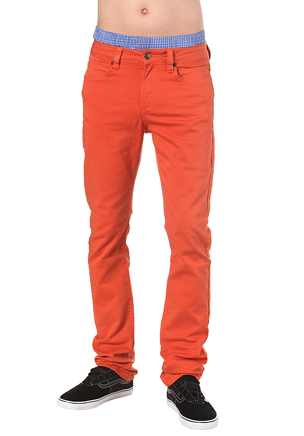 pantalon homme orange