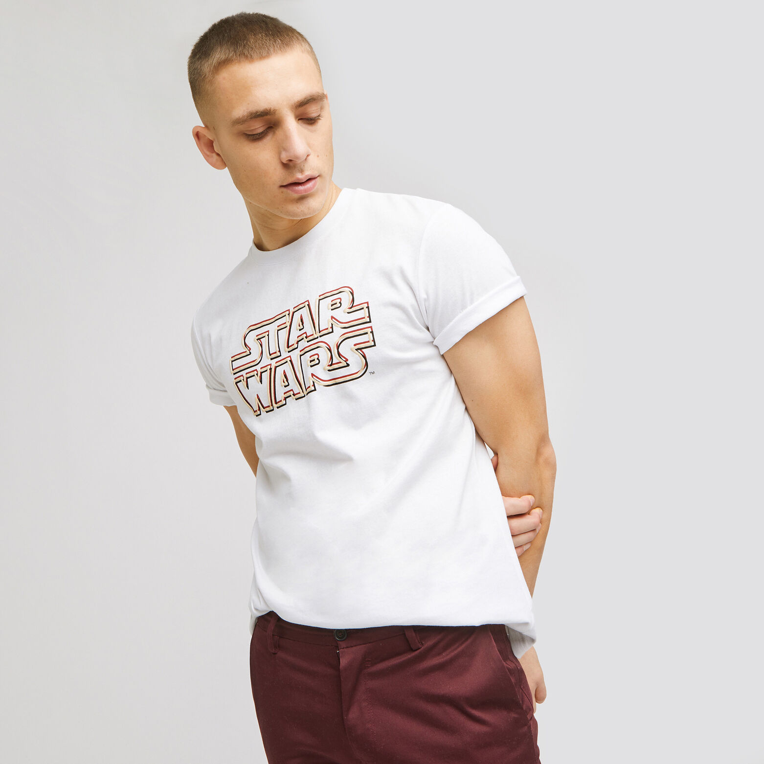T-shirt Homme Star Wars Go Rogue – Taille L, Gris, Coupe Athlétique