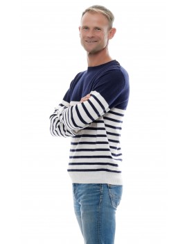 pull-marin-raye-homme-cachemire-100-col-rond
