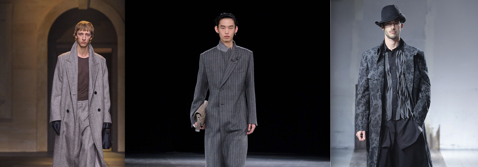 Mode homme : Le gris couleur de l’automne hiver 2024 – 2025