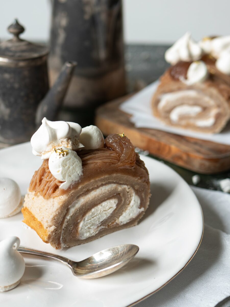 bûche aux marrons vanille