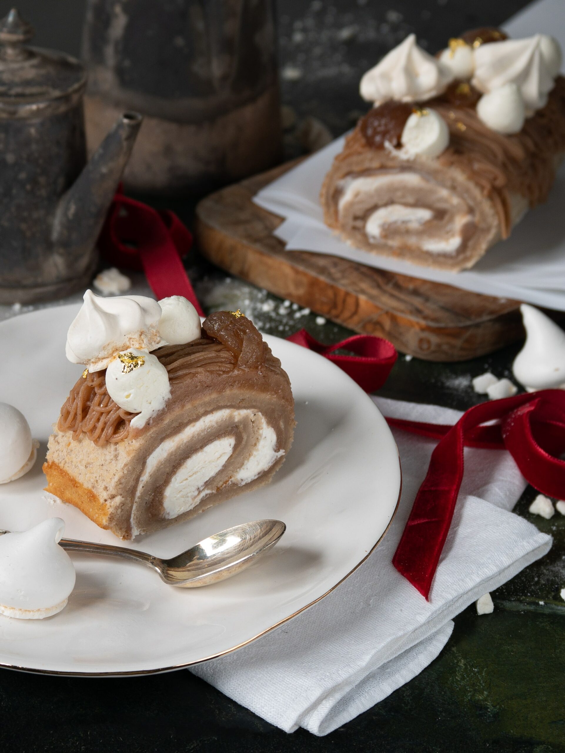 Recette : bûche de Noël marrons et vanille