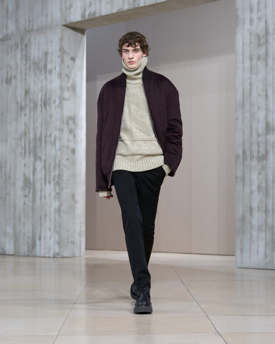 Hermès mode homme hiver 2025 pull col roulé