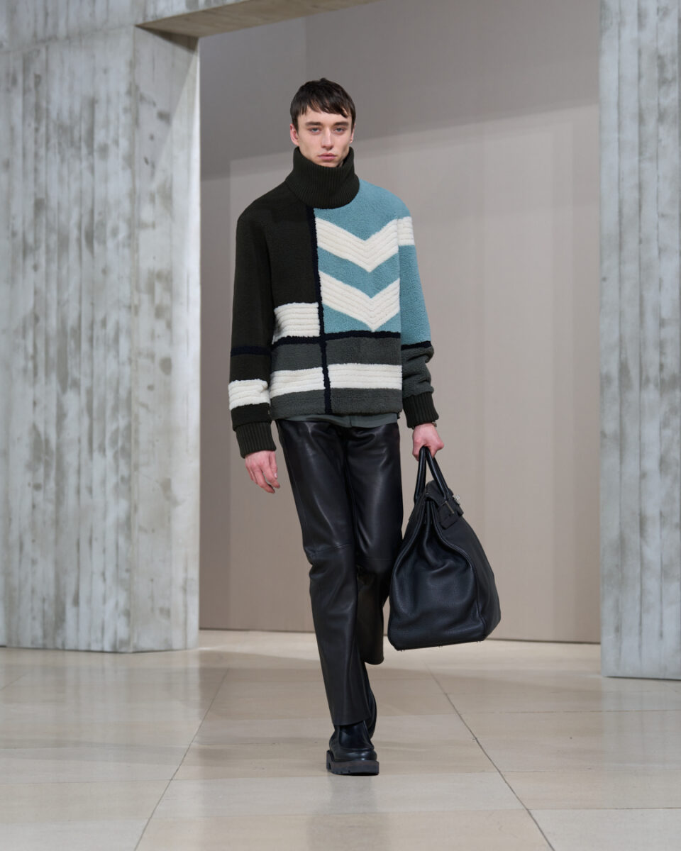 Hermès look homme hiver 2025