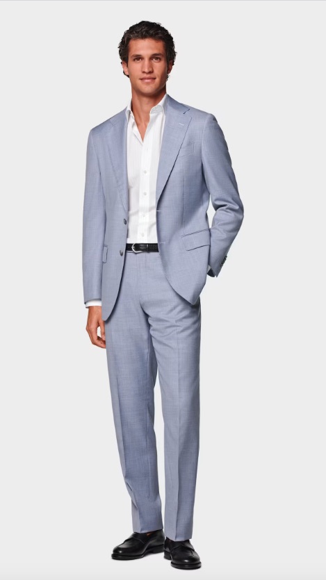 costume homme bleu été 2025