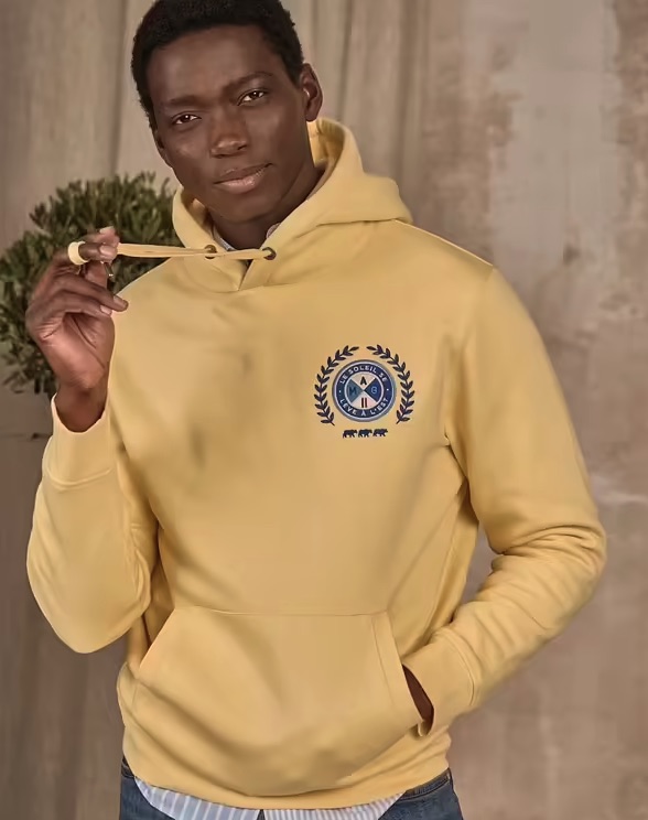 hoodie jaune homme printemps été 2025