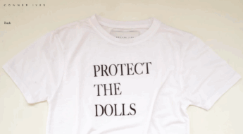 Conner Ives tee shirt protect the dolls authentique