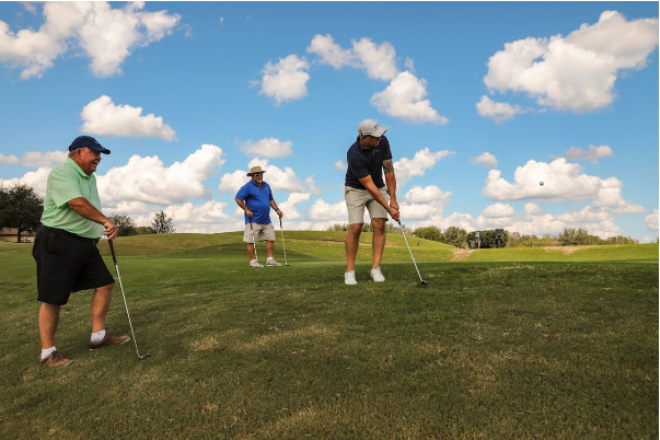 joueurs de golf