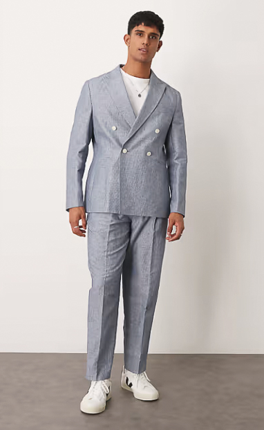 asos design costume homme en lin