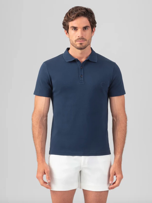 ron dorff polo bleu homme