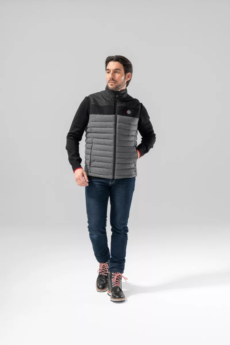Doudoune fine homme col montant