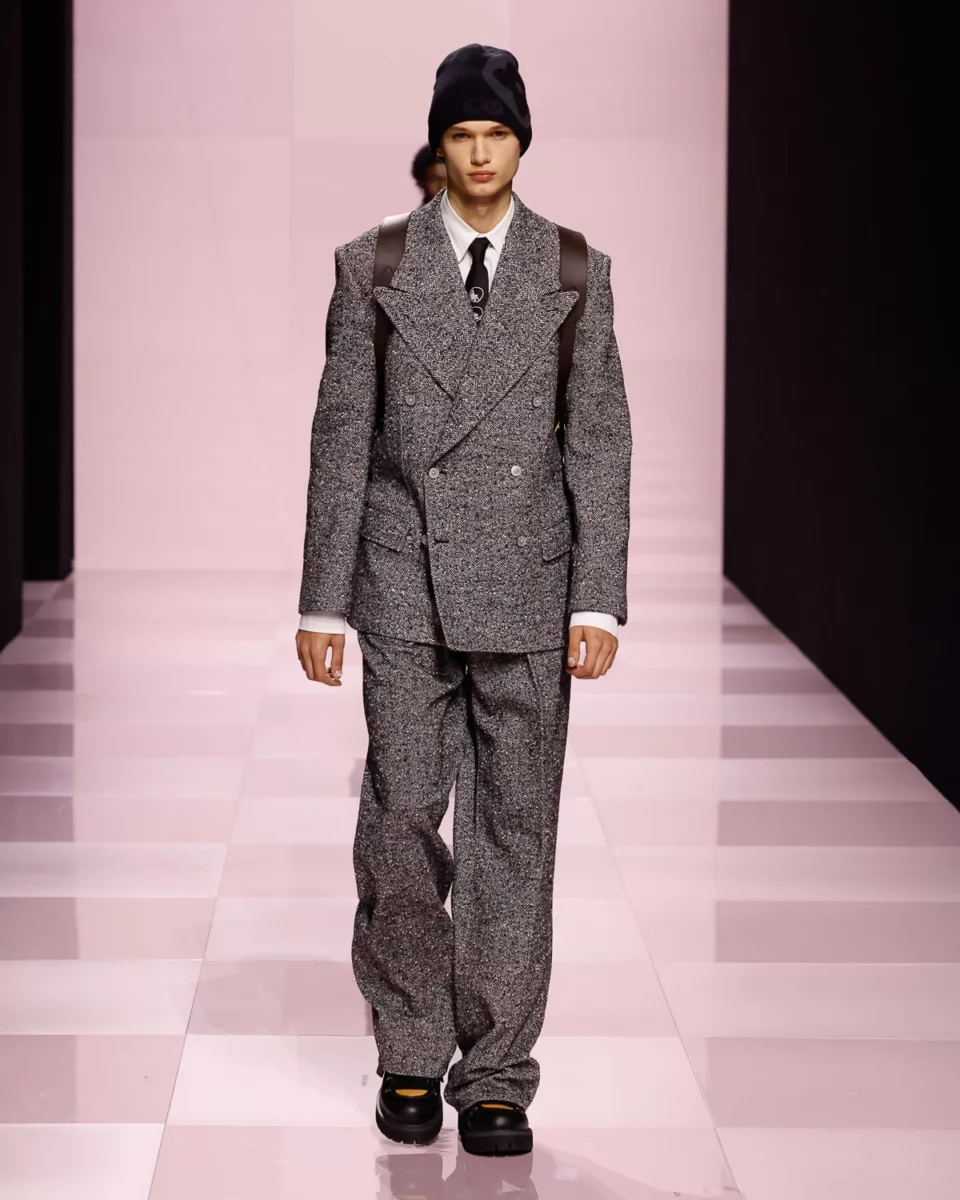 Louis Vuitton costume homme hiver 2025
